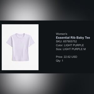 AF Ribbed Baby Tee